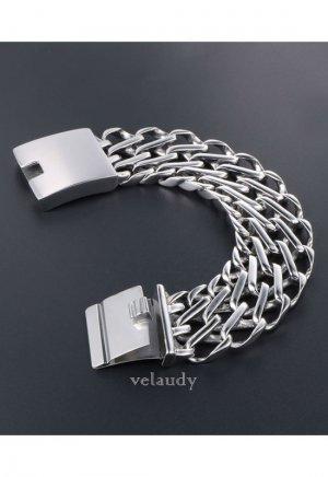 Bracelet en acier T501 bracelet groumette pour homme