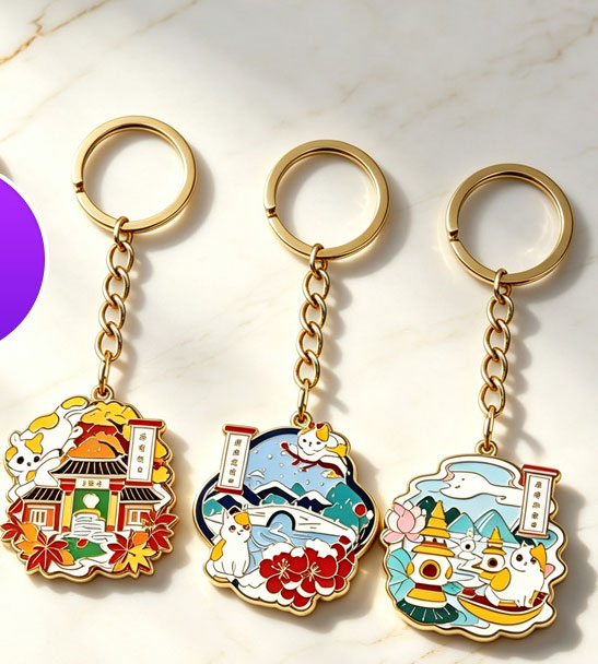 Personnalisation de porte‑clés métalliques 2002